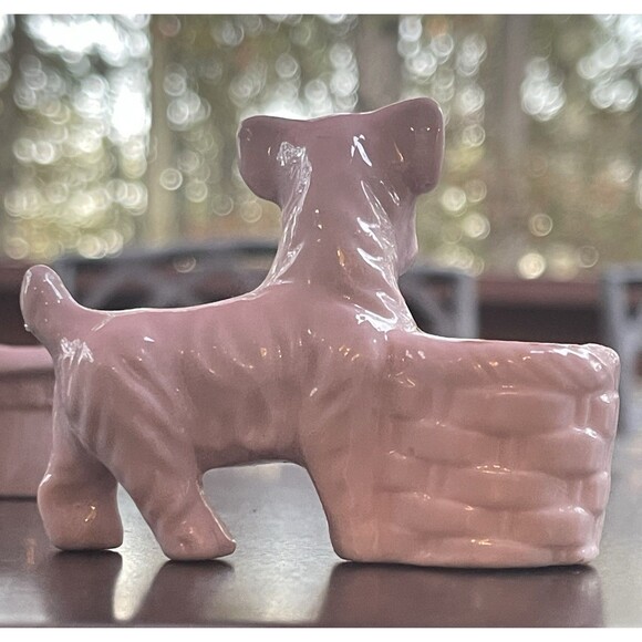 Pair Vintage Ceramic Dog Toothpick Holders Bulldog & Terrier Japan VTG - Picture 9 of 12